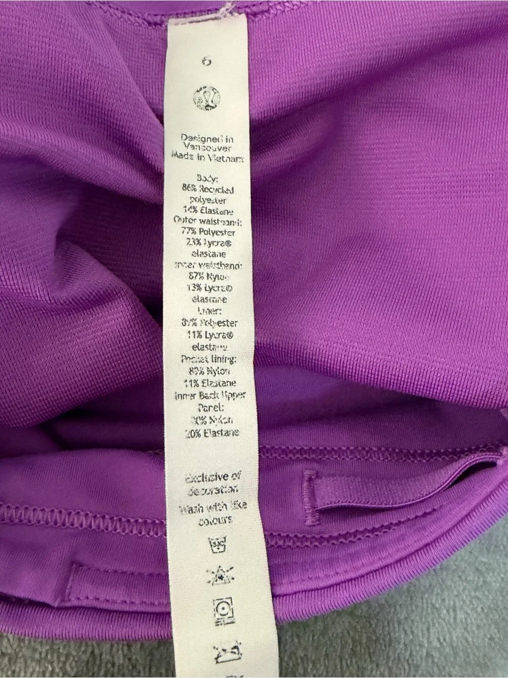 lululemon athletica Kids Violet Performance Shorts